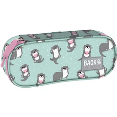 BackUp Vidrás ovális tolltartó - Imádnivaló vidrák