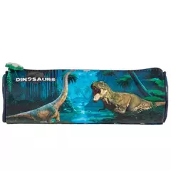 Dinoszauruszok henger alakú tolltartó - kék