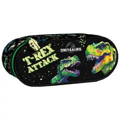 Dinoszauruszos ovális tolltartó (P1ADN20)