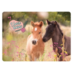 I love horses lovas asztali alátét - Virágok között
