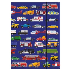 Járművek A/4 gumis mappa (TGA4PO11)