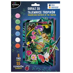 Kidea 3D-s kifestőkönyv - A trópusok rejtélye (O3DTTKA)