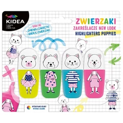 Kidea állatfigurás mini szövegkiemelő - 4 db-os (ZZNLKA)