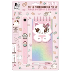 Kidea cicás jegyzetfüzet és karkötő (NZBPUKDD)