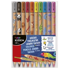 Kidea Jumbo EKO VASTAG háromszög színesceruza - 10 db-os (KTJS10KKA)