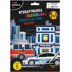 Derform - Kidea Képkarcoló készlet - Police (WKMKA)