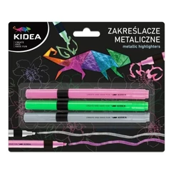 Kidea Metál szövegkiemelő - 3 db-os (ZME3KA)