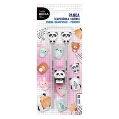 Kidea Pandás HB grafitceruza - 2 db-os - hegyezővel (PAOT3KA)