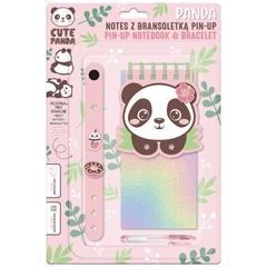 Kidea pandás jegyzetfüzet és karkötő (NZBPUPD)