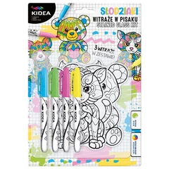 Kidea színezhető üvegmatrica - állatos (WIPMKA)