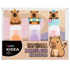 Kidea  szövegkiemelő készlet - 3 db-os - Capybara (ZFK3KA)