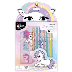 Kidea Unikornisos 9 elemes rajzkészlet Kidea Unikornisos 9 elemes rajzkészlet