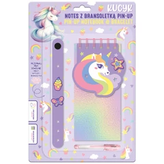 Kidea unikornisos jegyzetfüzet és karkötő (NZBPUKD)