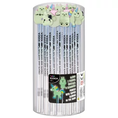 Kidea Sötétben világító HB grafit ceruza radírral - többféle (OFSKA)