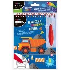 Kidea Mágikus vizes kifestőkönyv - építkezés (MWKWDKA)
