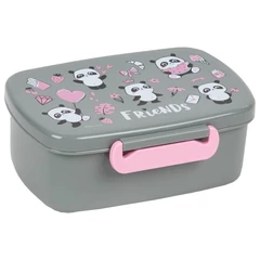 Pandás műanyag uzsonnás doboz - Friends (SA05)