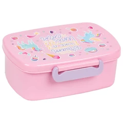 Unikornis műanyag uzsonnás doboz - Dream like a Unicorn (SA07)