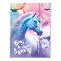 Unikornis A/4 gumis mappa - Born to be an unicorn (TGA4JR15)
