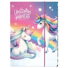 Unikornisos  A/4 gumis mappa - Unicorn Power (TGA4JR16)