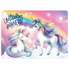 Unikornisos asztali alátét - Unicorn Power (PLAJR16)