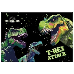 Dinoszauruszos asztali könyöklő - T-Rex Attack (PODN20)