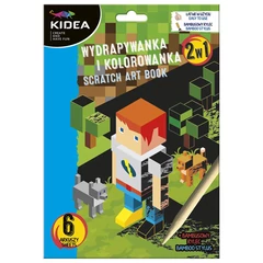 Kidea 2 az 1-ben képkarcoló és színező készlet - Pixel (WKAKA)