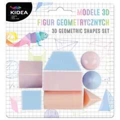 Kidea Geometriai alakzatok 3D 8 db-os készlet - pasztell (M3DFGAKA)