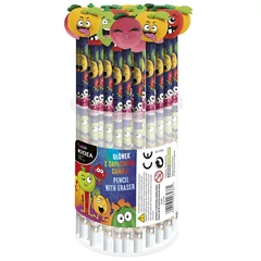 Kidea Gyümölcsös HB grafit ceruza radírral - többféle