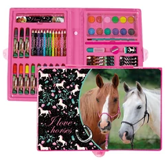  Lovas 71 részes rajzkészlet - I love horses - Fekete