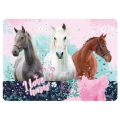 I love horses asztali alátét - Trikolor