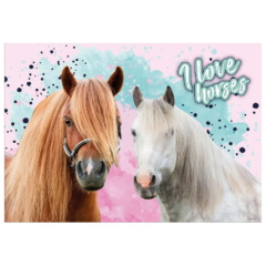 I love horses lovas asztali könyöklő - Trikolor
