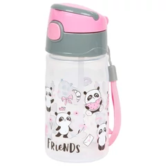 Pandás műanyag kulacs 330 ml - Friends (BC05)
