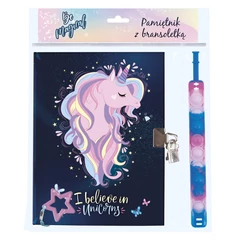 Unikornis kulcsos napló POP IT karkötővel - Dream Unicorn