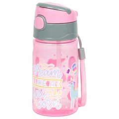 Unikornis műanyag kulacs 330 ml - Dream like a Unicorn (BC07)