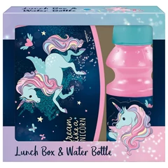 Unikornis uzsonnás doboz kulaccsal - Queen