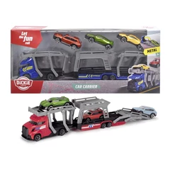 Dickie City Express autószállító kamion - Piros - 28 cm (203745008)