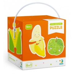 Dodo 6 az 1-ben Baby sziluett puzzle (2,3,4 db-os) - Gyümölcsök és zöldségek (300155)