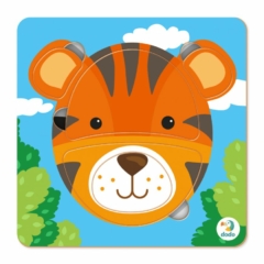 Dodo 5 db-os Keretes Baby puzzle - Tigris (300351)