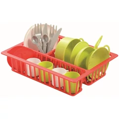 Écoiffier Chef kétszemélyes étkészlet csepegtető tálcával (0606)