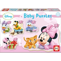 Educa 5 az 1-ben Baby sziluett puzzle (3,4,5 db-os) - Disney - Minnie (15612)