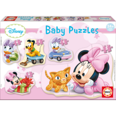 Educa 5 az 1-ben Baby sziluett puzzle (3,4,5 db-os) - Disney - Minnie (15612)