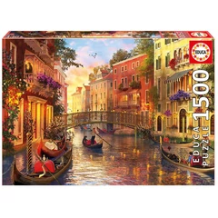 Educa 1500 db-os puzzle - Naplemente Velencében (17124)