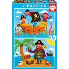 Educa 2 x 20 db-os puzzle - Kalózok (17149)