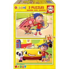 Educa 2 x 25 db-os fa puzzle - Noddy (17161)
