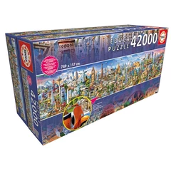 Educa 42000 db-os Panoráma puzzle - A világ körül (17570)