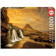 Educa 1000 db-os puzzle - Kirkjufellsfoss vízesés, Norvégia (17971)