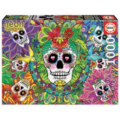Educa 1000 db-os Neon puzzle - Sugar Skull (17975)