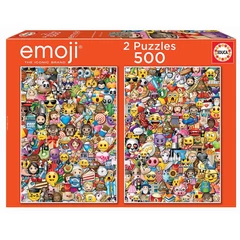 Educa 2 x 500 db-os puzzle - Emoji (17992)