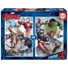 Educa 2 x 500 db-os puzzle - Avengers - Bosszúállók (17994)