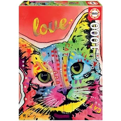 Educa - 1000 db-os puzzle - Tilt Cat Love (19257)